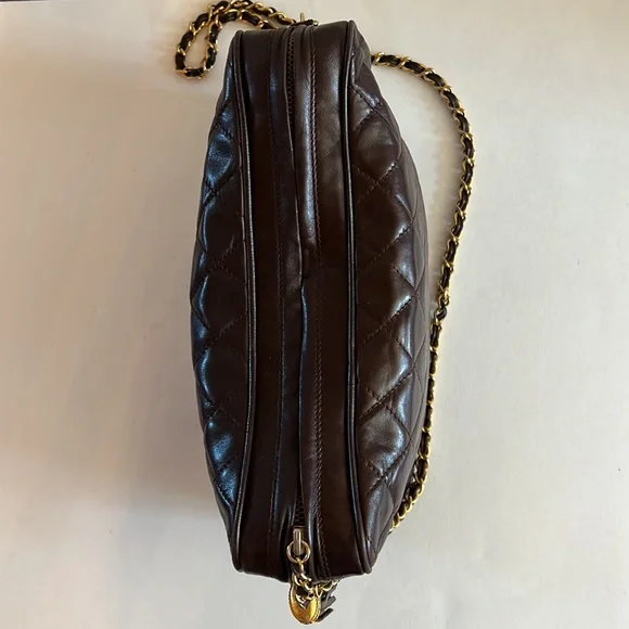 CHANEL brown lamb skin camera bag - Picture 5 of 16